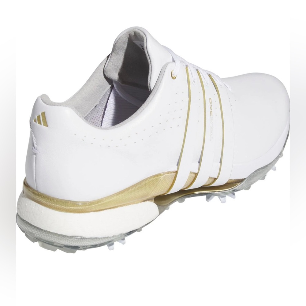 Adidas Tour 360 Men’s Golf Shoes-White and Gold-Size 11.5 NIB⛳️ - Picture 4 of 13
